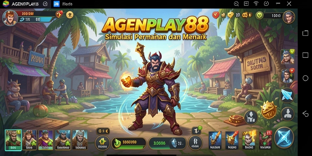 Screenshot AGENPLAY88 menampilkan karakter dan dunia menarik dalam gameplay simulation.