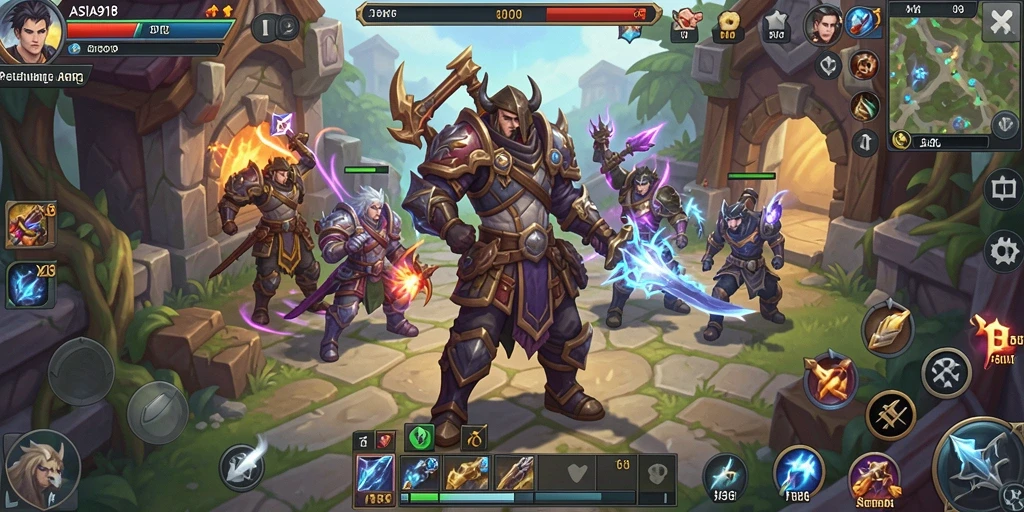 Menampilkan aksi seru dalam gameplay ARPG yang mendebarkan.