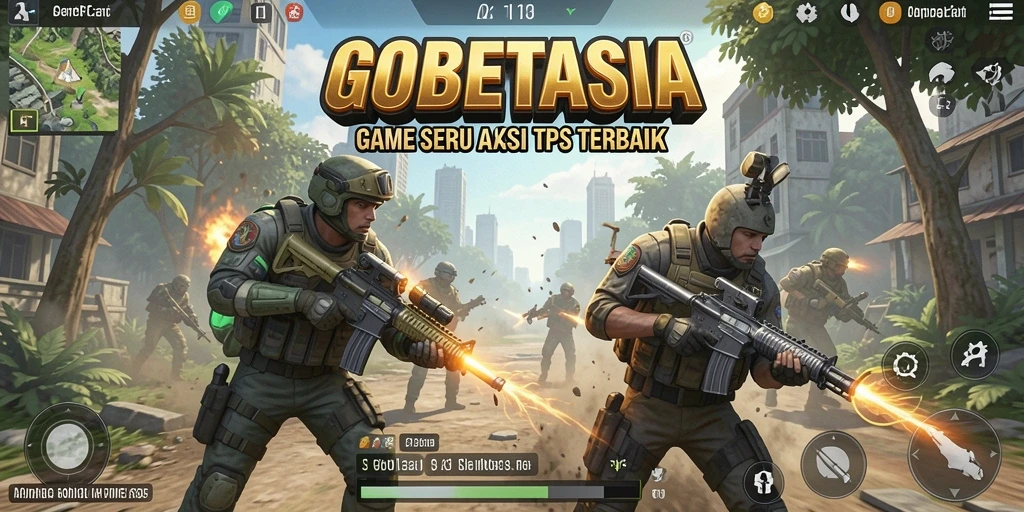 Gameplay seru dalam GOBETASIA dengan aksi TPS yang mendebarkan.