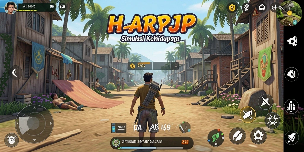 Tampilan menarik dari gameplay HARAPJP, menghadirkan pengalaman simulasi yang mendalam.