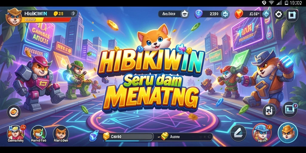 Tampilan menarik dari gameplay HIBIKIWIN yang seru dan menantang.