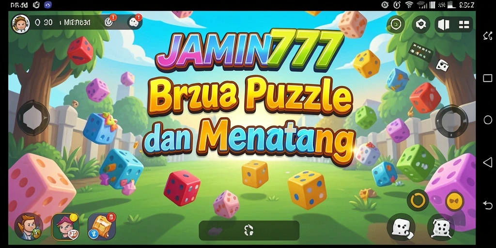 Screenshot utama JAMIN777 menampilkan gameplay seru dan tantangan Puzzle.