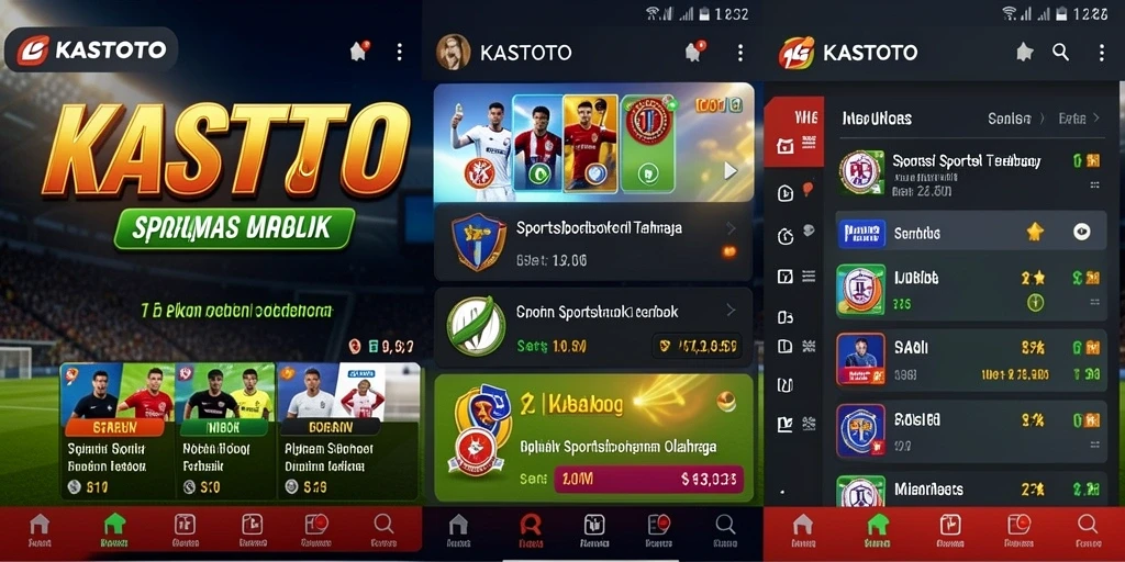 Tampilan permainan taruhan olahraga di KASTOTO yang menarik.