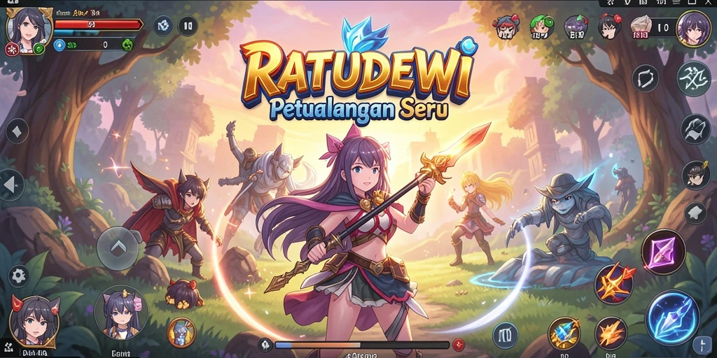 Tampilan menarik dari gameplay RATUDEWI yang penuh aksi.