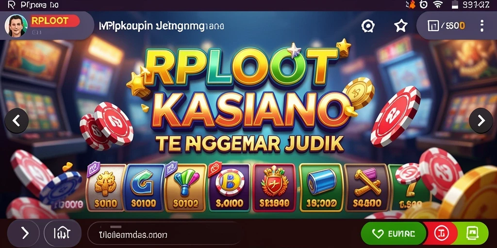 Tampilan utama gameplay RPLOOT yang menampilkan keseruan permainan Kasino.