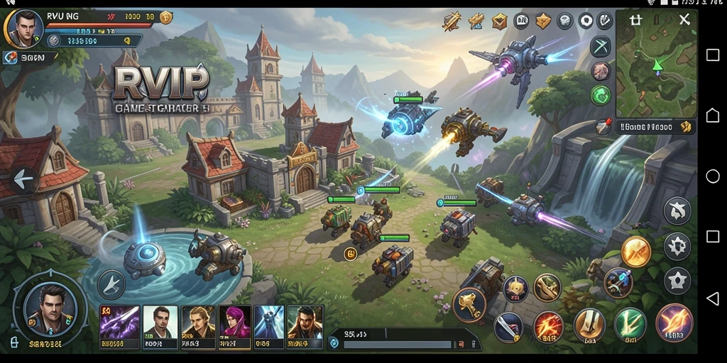 Tangkapan layar menunjukkan aksi gameplay mendalam RVIP.